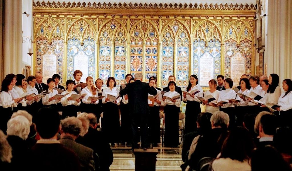 UK-Japan Choir in a concert