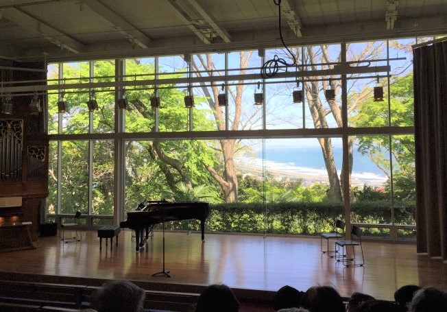 sea view from a hall