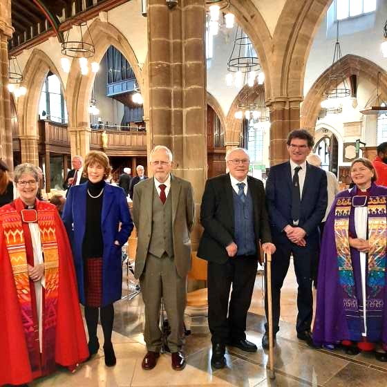 Dean, Precentor and three musicians