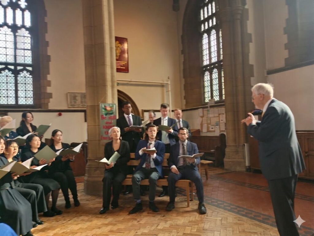J Gregory directing the Choir